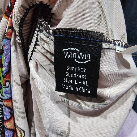 2 Midi Dresses Size L-XL Pullover Adjustable Shoulders Win Win Jon & Anna - Picture 12 of 16